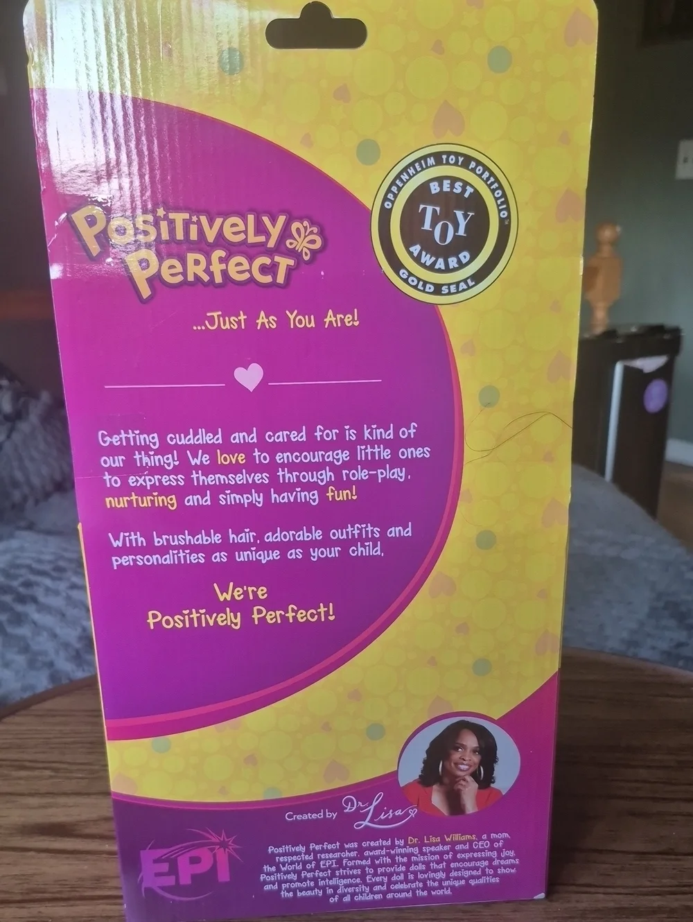 New In Box Positively Perfect .  Red-Head Baby Doll - Pink Outfit For Ages 3+